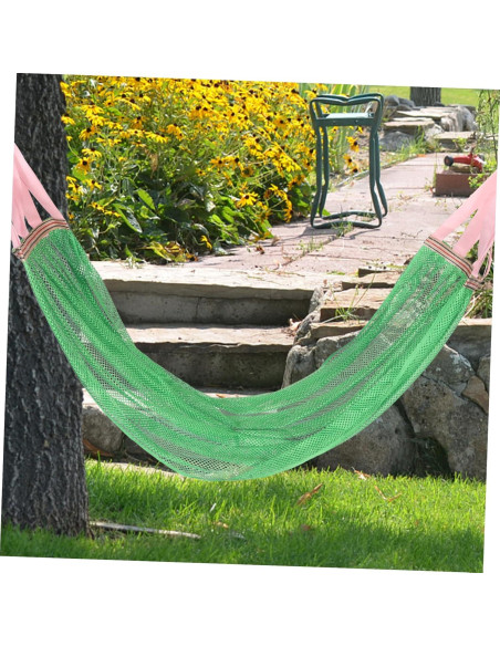 Hamaca Portátil FAVOMOTO Antivuelco Verde 260x130cm Hamaca Portátil FAVOMOTO Antivuelco Verde 260x130cm