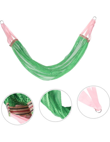 Hamaca Portátil FAVOMOTO Antivuelco Verde 260x130cm