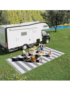 Alfombra Exterior Reversible Outsunny 2.74x5.49m Impermeable 2