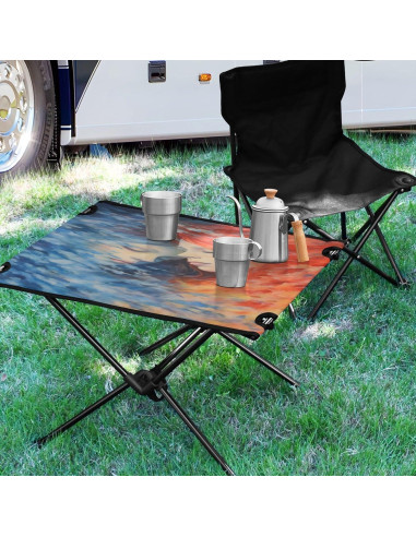 Mesa de Camping Plegable GOODOLD 60x40cm Ligera y Portátil