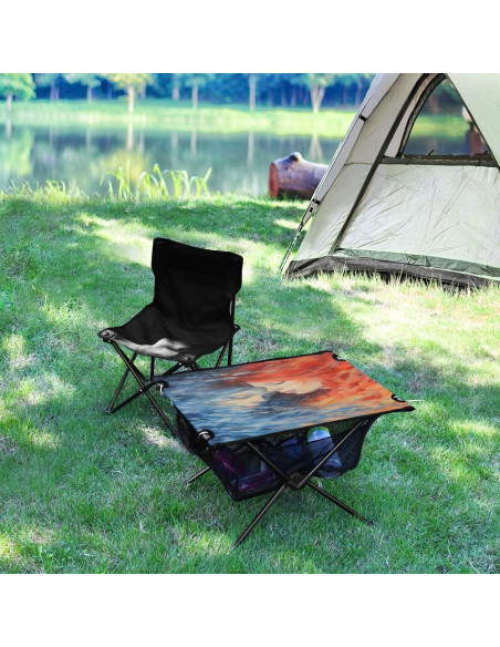 Mesa de Camping Plegable GOODOLD 60x40cm Ligera y Portátil Mesa de Camping Plegable GOODOLD 60x40cm Ligera y Portátil