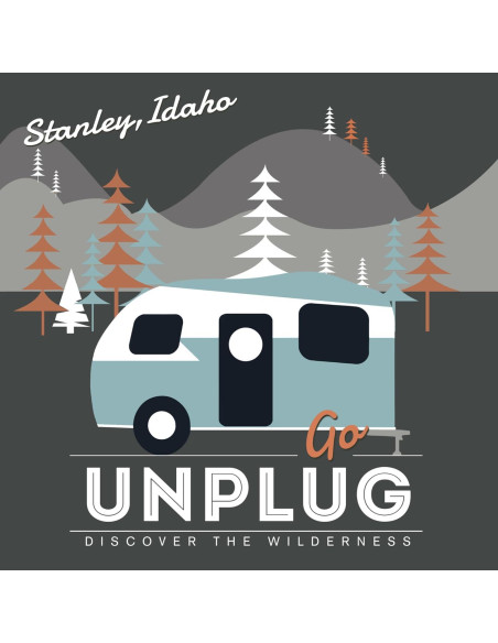 Juego de 4 Posavasos Cerámicos Lantern Press Stanley Idaho