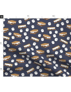 Tela de Algodón Spoonflower Aventura Malvaviscos 107 cm 2