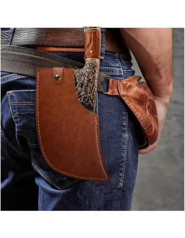 Cuchillo de Carnicero Purple Dragon 34cm Acero Alto Carbono