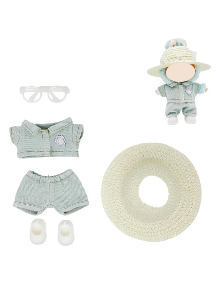 Conjunto de Ropa para Muñeca Labubu 15-17cm - 5 Piezas