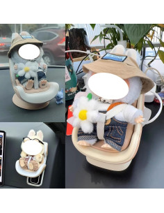 Asiento de coche para muñecas NUJOLI con clip de ventilación 2