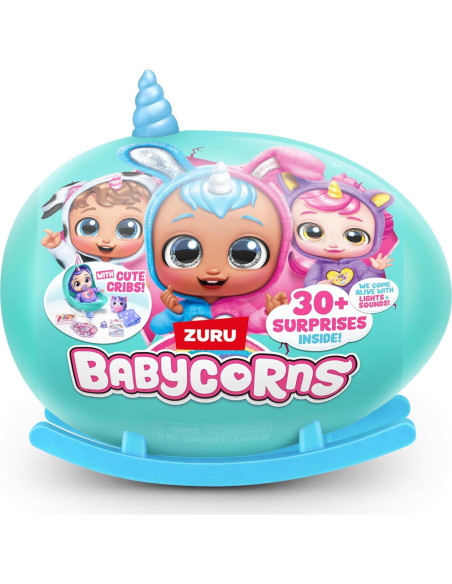 Muñeca Interactiva Babycorns Grande ZURU Conejo con Luces y Sonidos
