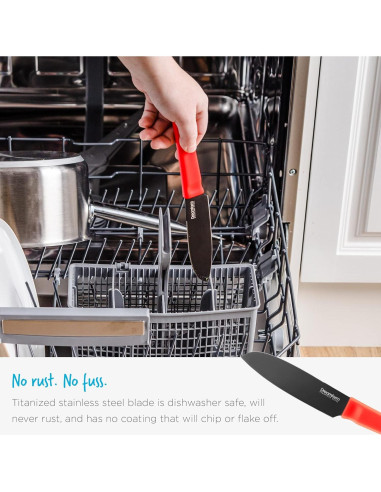 Cuchillo de Pelar Dreamfarm DFKD5110 11.43 cm Negro con Funda