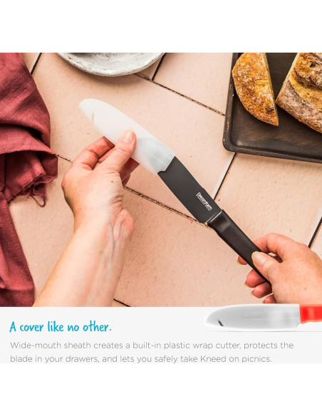 Cuchillo de Pelar Dreamfarm DFKD5110 11.43 cm Negro con Funda