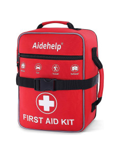 Kit de Primeros Auxilios AIDEHELP 520 Piezas - Emergencia Rojo