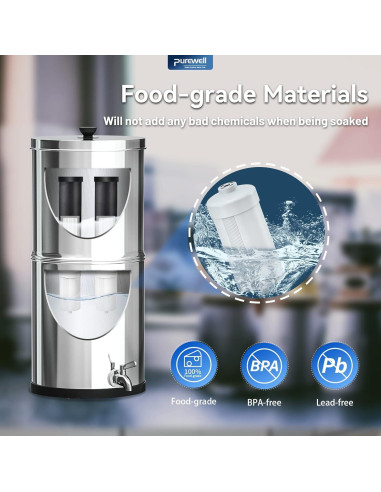 Filtros de Fluoruros Purewell FL-2 Paquete de 2, 5 Etapas