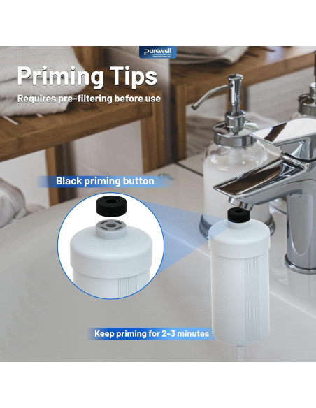 Filtros de Fluoruros Purewell FL-2 Paquete de 2, 5 Etapas Filtros de Fluoruros Purewell FL-2 Paquete de 2, 5 Etapas