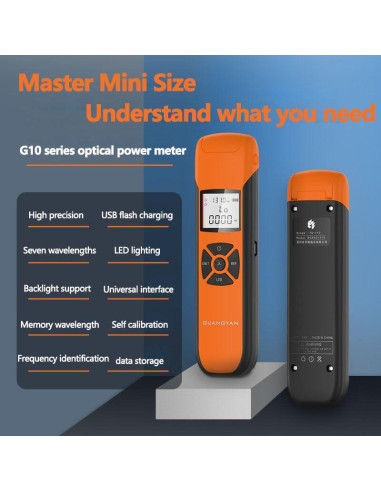 Medidor de Potencia Óptica Oaufttik G10 -70 a +10 dBm