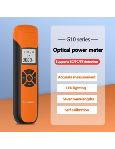 Medidor de Potencia Óptica Oaufttik G10 -70 a +10 dBm