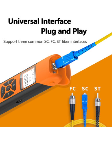 Medidor de Potencia Óptica Oaufttik G10 -70 a +10 dBm