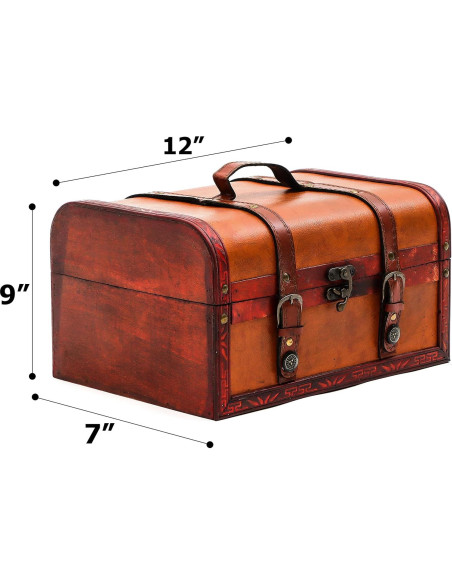 Cofre Decorativo de Madera Innovaciones Trademark 31.75 cm Cofre Decorativo de Madera Innovaciones Trademark 31.75 cm