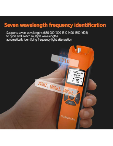 Medidor de Potencia Óptica Oaufttik G10 -70 a +10 dBm