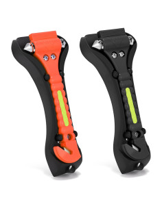Herramienta de Escape de Emergencia Yiader 2-en-1 Rompe Vidrios y Cortador de Cinturón