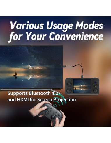 Consola de juegos portátil Anbernic RG35XX H 64GB pantalla IPS