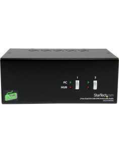 Interruptor KVM DVI USB StarTech 2 Puertos con Audio 2