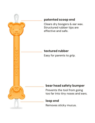 Limpiador de Nariz y Cera de Oído Oogiebear - Paquete de 2
