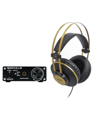 Auriculares de Estudio AKG K92 + DAC Rockville RDAC5
