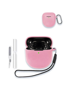 Funda de silicona WUNIAK para Bose QuietComfort Earbuds II Rosa