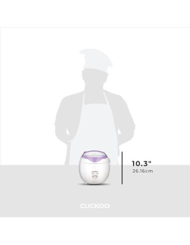 Cocedor de Arroz Eléctrico Cuckoo CR-0671V 3L Violeta/Blanco
