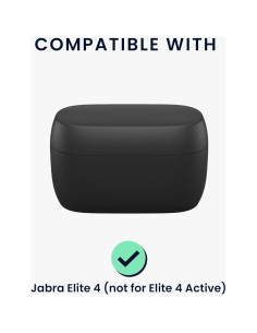 Funda de Silicona kwmobile para Jabra Elite 4 - Patrón en Relieve 2