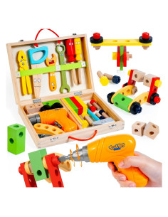 Juego de Herramientas KIDWILL con Taladro Eléctrico para Niños