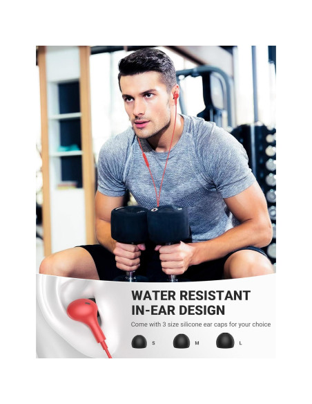 Auriculares USB C In Ear Bonitos con Micrófono y Control de Volumen