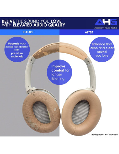 Almohadillas de Repuesto AHG para Bose SoundLink AE2 Beige
