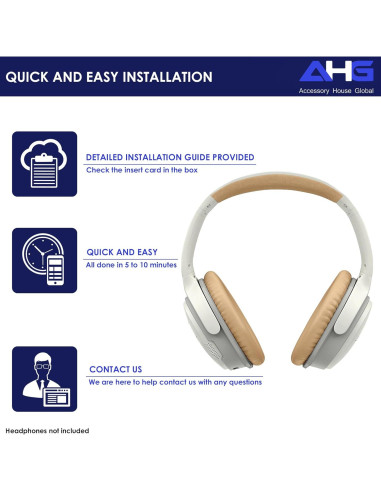 Almohadillas de Repuesto AHG para Bose SoundLink AE2 Beige