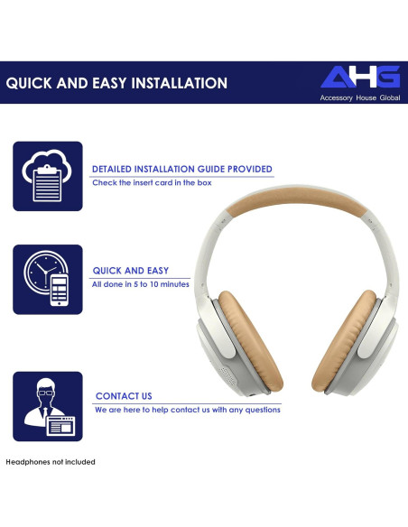 Almohadillas de Repuesto AHG para Bose SoundLink AE2 Beige