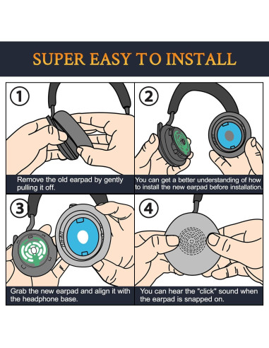 Almohadillas de Gel Refrigerante SOULWIT para Jabra Evolve2 75