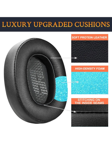 Almohadillas de Reemplazo JBL Live 500BT - Cuero Negro