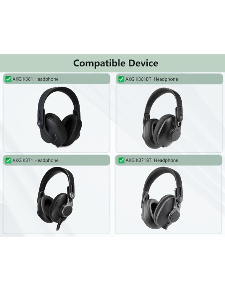 Almohadillas de Reemplazo Suaves XRHTONG para AKG K361 K371