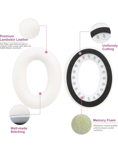 Almohadillas de Reemplazo Earrock para Bose QC45 QC35 II - Cuero