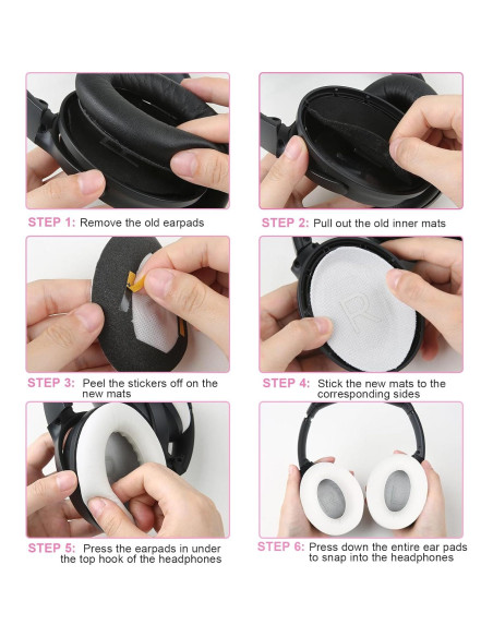 Almohadillas de Reemplazo Earrock para Bose QC45 QC35 II - Cuero