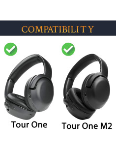 Almohadillas de Repuesto SOULWIT para Auriculares JBL Tour One - Negro 2