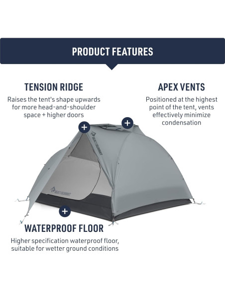 Tienda Telos TR2 Plus Sea to Summit 2 Personas 3+ Temporadas