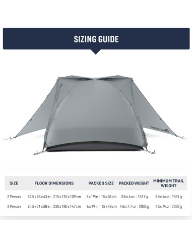 Tienda Telos TR2 Plus Sea to Summit 2 Personas 3+ Temporadas