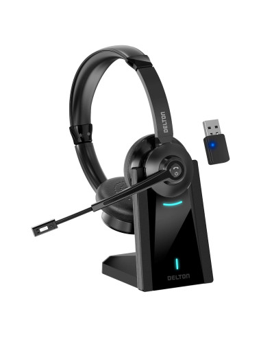 Auricular Bluetooth Delton 35X con micrófono y carga rápida