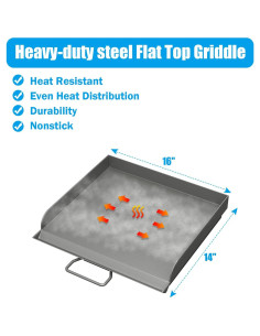 Plancha Profesional Camp Chef 14x16" Acero Aleado con Bolsa 2