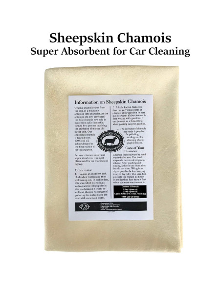 Paño de Secado Chamois SHEEPSKIN ELITE 7.25 m Cuero Absorbente