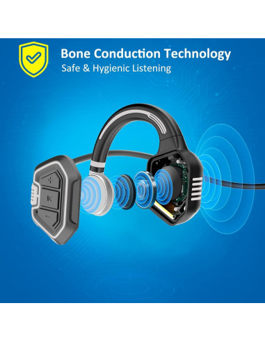 Auriculares de Conducción Ósea Alex OPENEAR Wave IP68 Bluetooth 5.3