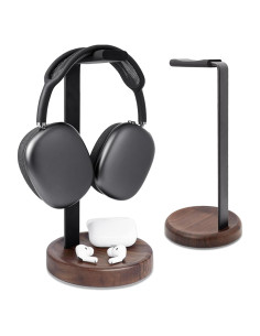 Soporte para Auriculares GEVO de Madera y Aluminio Universal