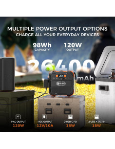 Estación de Energía Portátil Flashfish A101 120W 98Wh 2