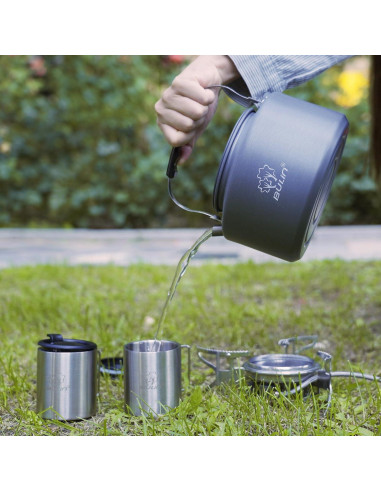 Hervidor de Camping Bulin 2.2L con 2 Tazas de Acero Inoxidable