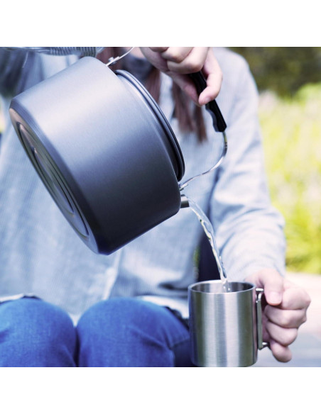 Hervidor de Camping Bulin 2.2L con 2 Tazas de Acero Inoxidable